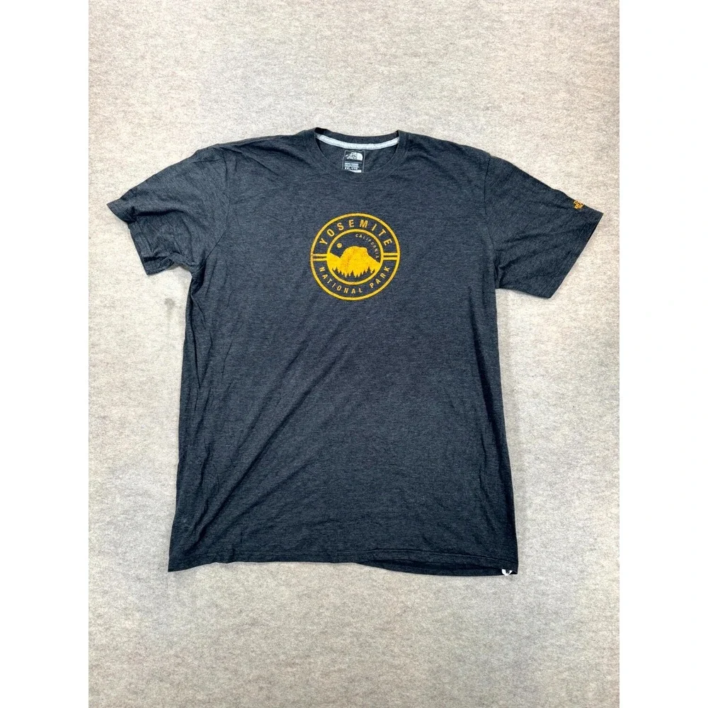 The North Face T Shirt Mens 2XL Charcoal Gray Yosemite National Park Classic Fit